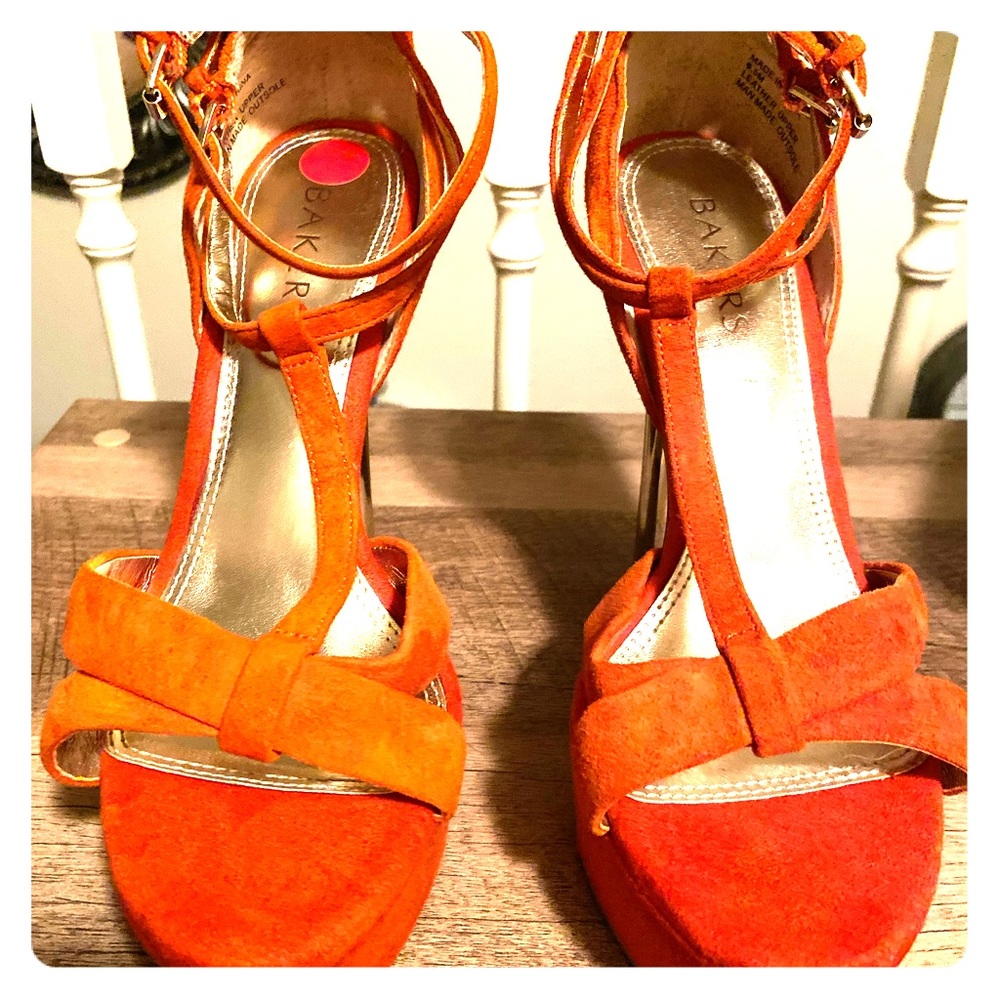 Bakers Leather/Suede High Heels
